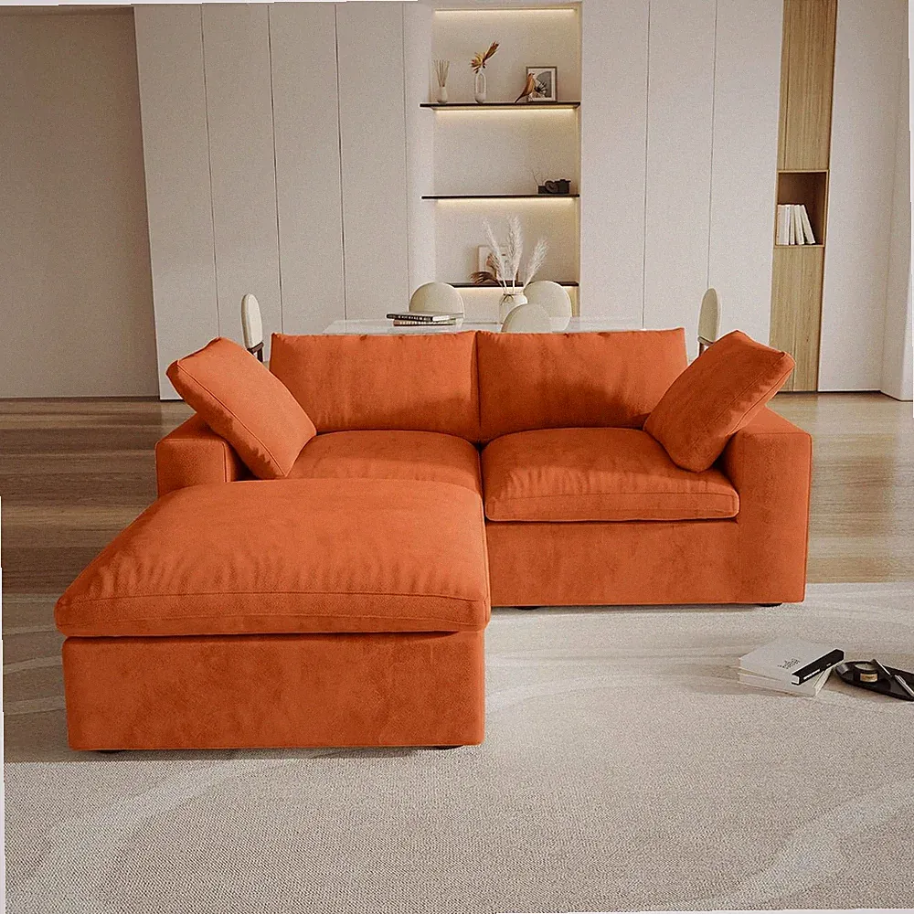Cloud Modular Sectional Sofa,78.72" down Filled Comfort Sofa Couch for Living Ro