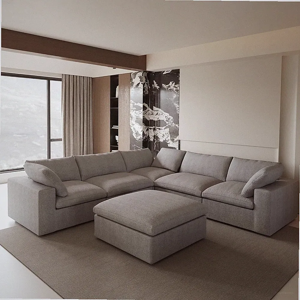 Cloud Modular Sectional Sofa Couch,Oversized Couch 6 Seater for Living Room,160.