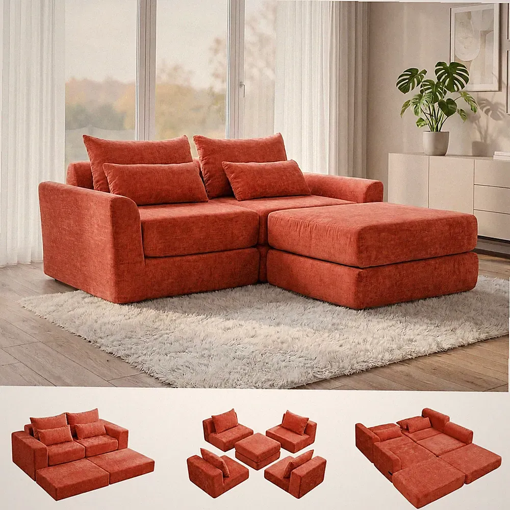 🔝Cloud Modular Sectional Sofa, l-Shape Sleeper Couch | Modular Sectional Couch