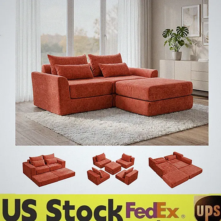 Cloud Modular Sectional Sofa, l-Shape Sleeper Couch | Modular Sectional Couch US