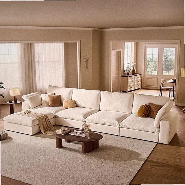 Cloud Modular Sectional Sofa Oversized Cloud Couch with Deep Seat Modern Comfy C