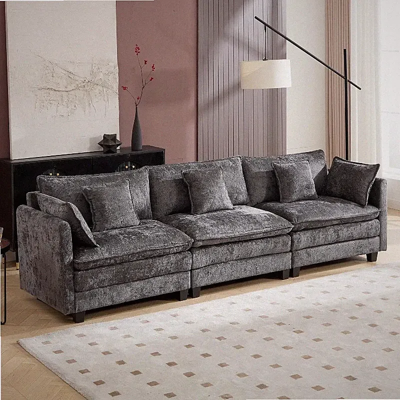 Cloud Modular Sectional Sofa U-Shaped Deep Seat Oversized Couch for Living Room