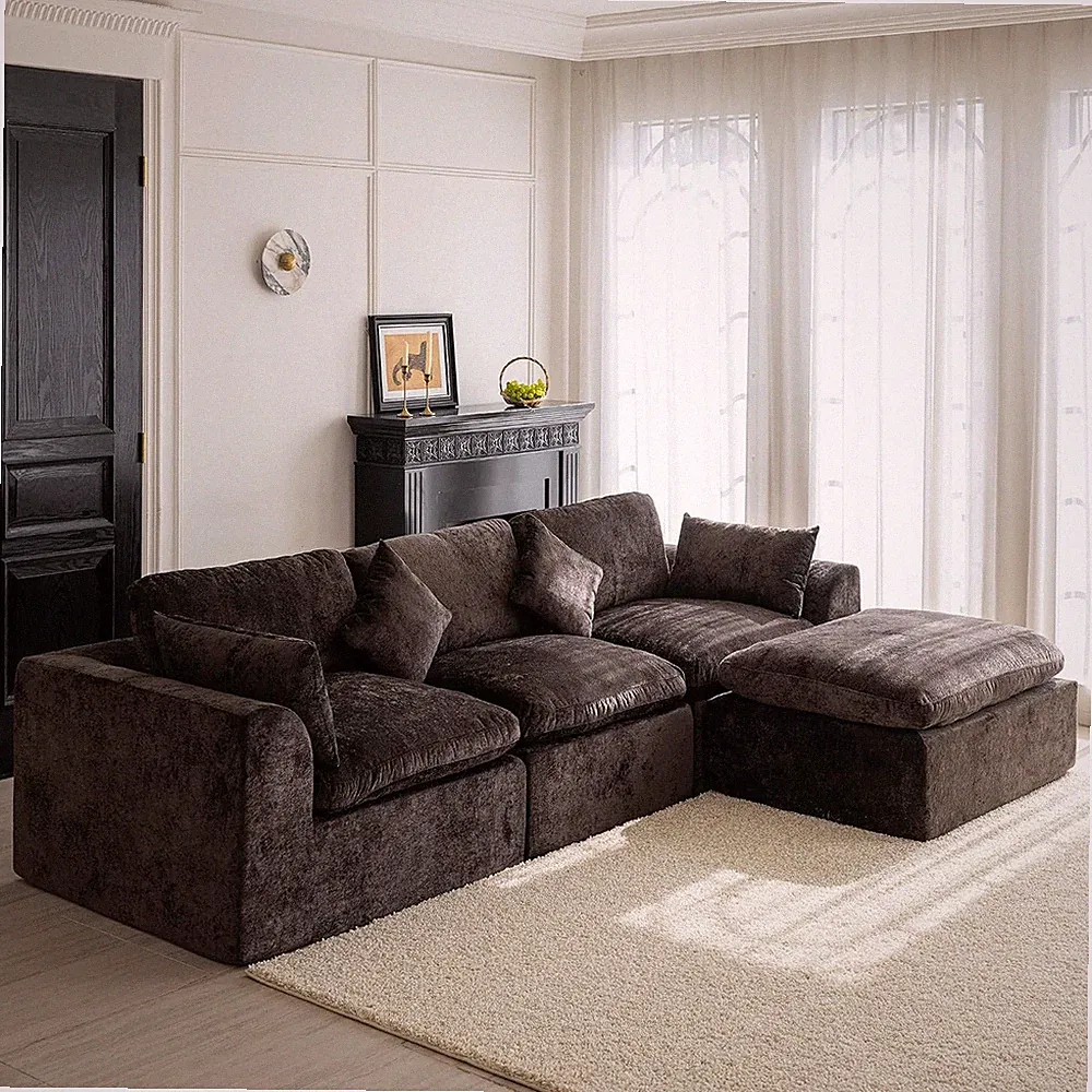 Cloud Sectional Couch, Boneless Modular Sofa for Living Room