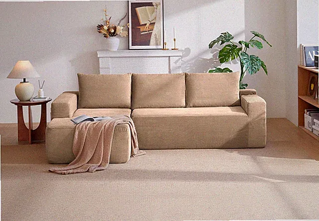 Cloud Sectional Couch with L-Shape Chaise,Modern Modular Sofa with Deep Seat