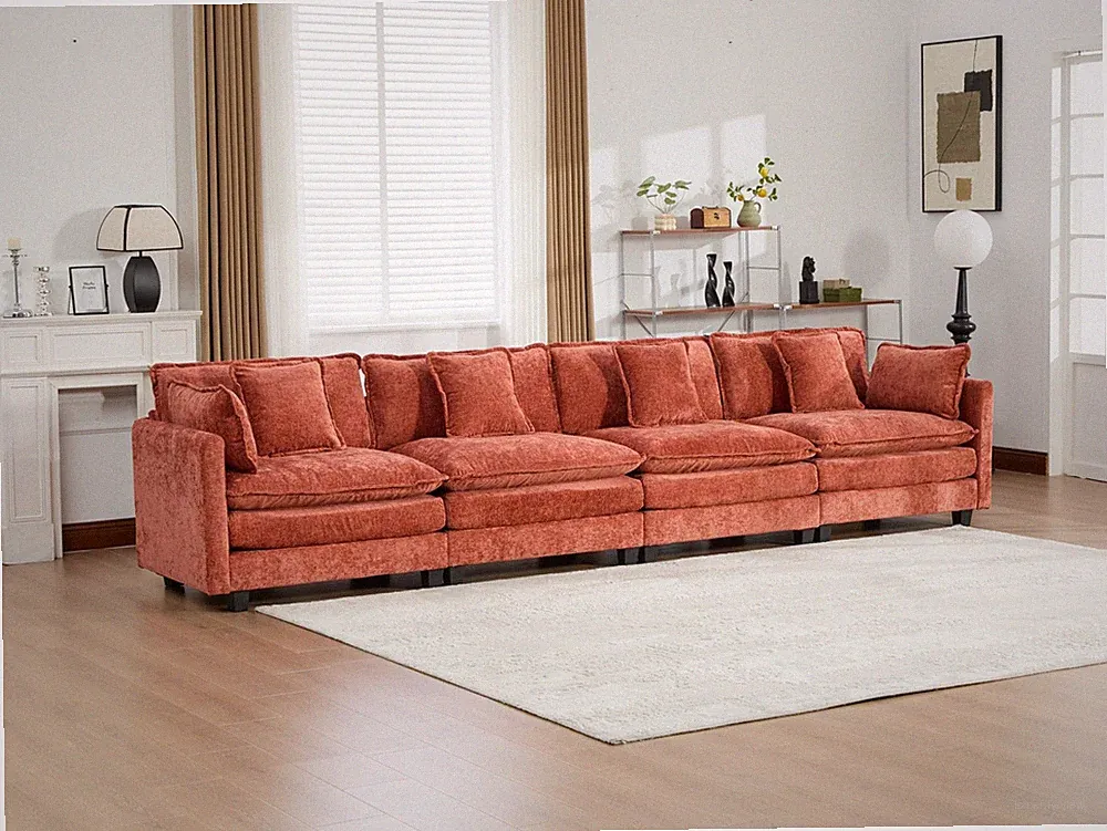 Cloud Sofa 4 Seats , Modern Sectional Couch, for Living Room Bedroom and Apart