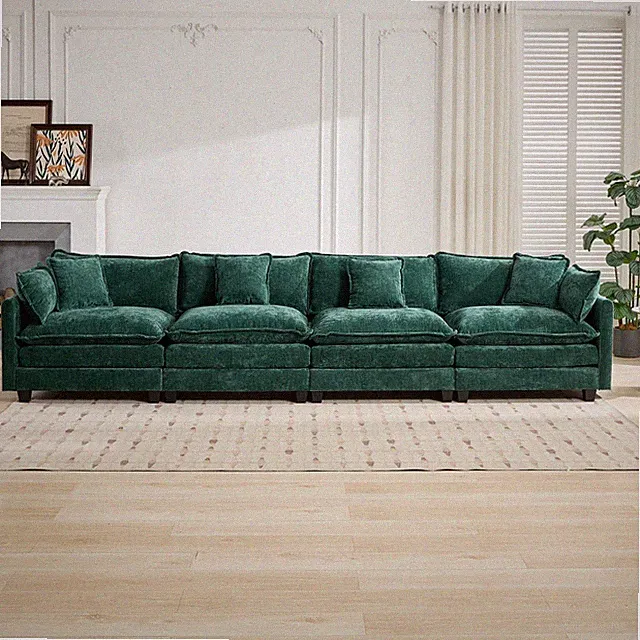 Cloud Sofa 4 Seats (Ottoman is not included), Modern Sectional Couch, for Li