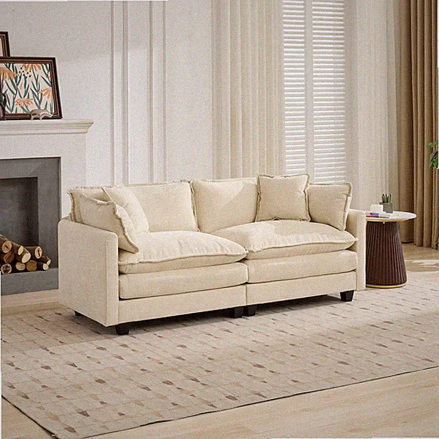 Cloud Sofa LoveSeat (Ottoman is not included), Modern Sectional Couch, for L