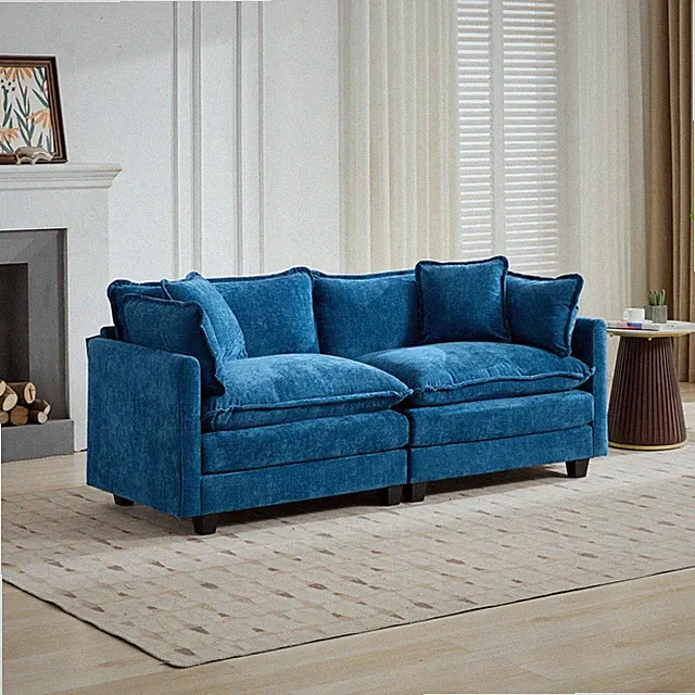 Cloud Sofa LoveSeat (Ottoman is not included), Modern Sectional Couch, for Livin