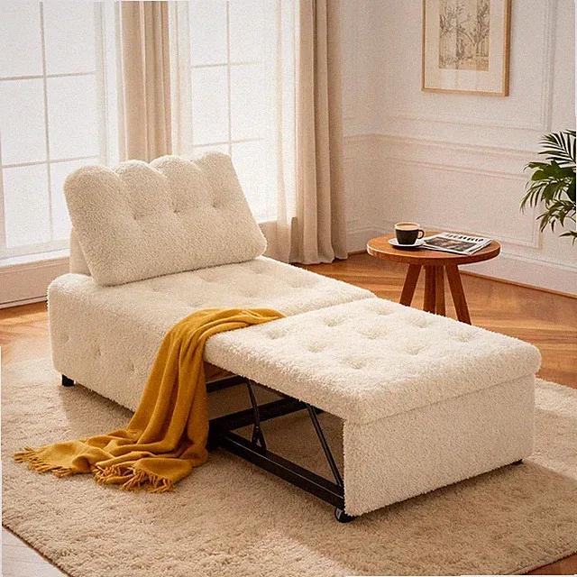 CMOHOMA Sleeper Sofa Bed,Convertible Pull Out Couch with Adjustable Backrest,Ted
