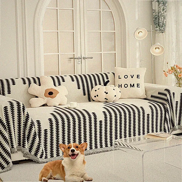 Colcover Sofa Slipcover for Sectional L-shape Couch Sofa Covers for Pets