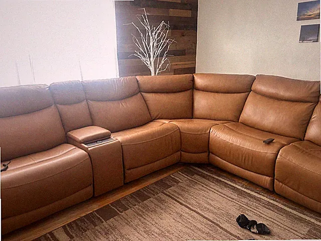 color, brown/ sectional