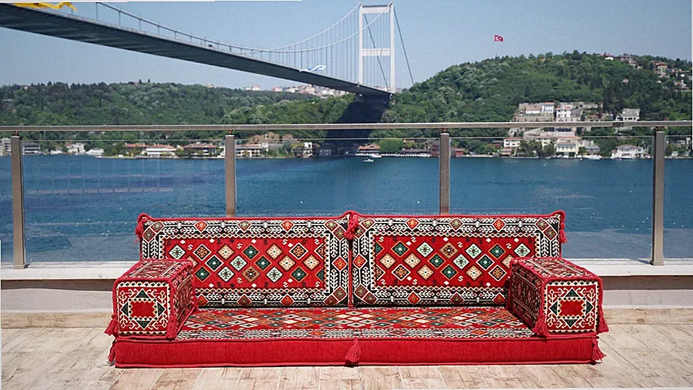 Colorful Arabic Sofa Set, Modular Sectional Sofa, Futon Sofa Bed, Sofa Covers