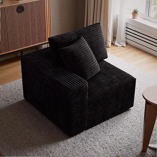 Comfortable Chaise Lounge Couch Sofa Chair with Pillow,No Assembly Required