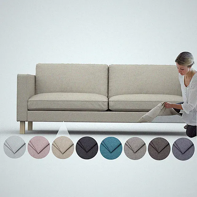 Comfortly Cover for Karlstad 3 Seat Sofa - Cashmere Blends Spill Proof Fabric