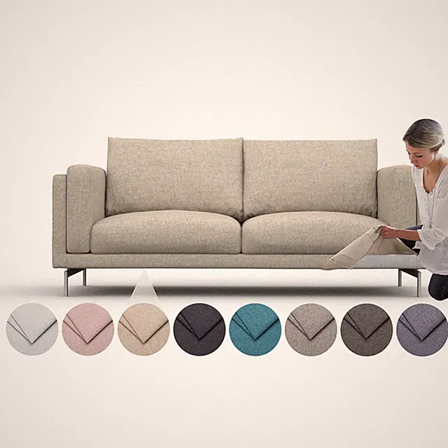 Comfortly Cover for Nockeby 2 Seat Sofa - Cashmere Blends Spill Proof Fabric
