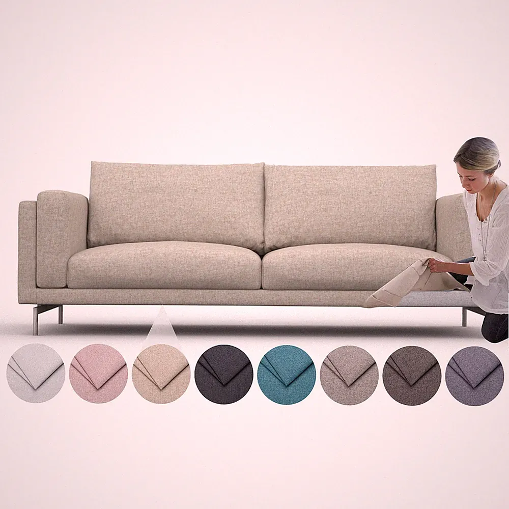 Comfortly Cover for Nockeby 3 Seat Sofa - Cashmere Blends Spill Proof Fabric
