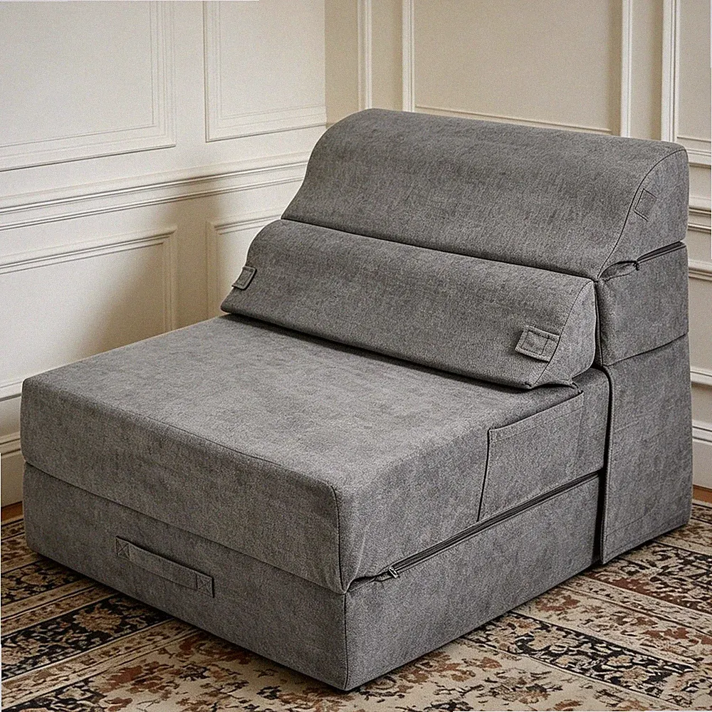 Comfy Foldable Sofa Bed - Folding Single Sofa Bed for Adults, Convertible Sle...