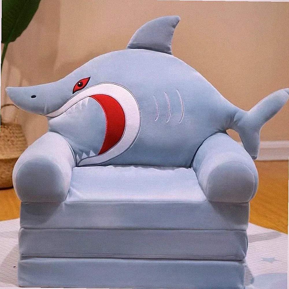 Comfy Toddler Chair Kids Furniture for Playroom Convertible Couch to Lounger