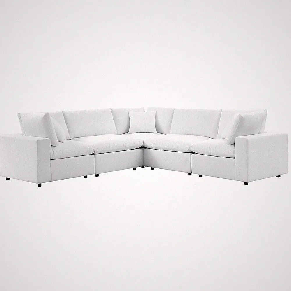 Commix 5-Piece Sunbrella Outdoor Patio Sectional Sofa