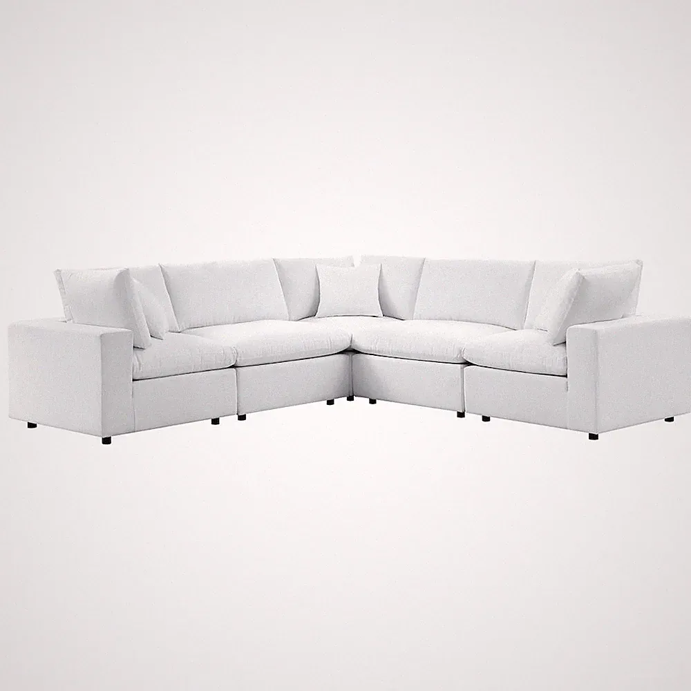 Commix 5-Piece Sunbrella Outdoor Patio Sectional Sofa
