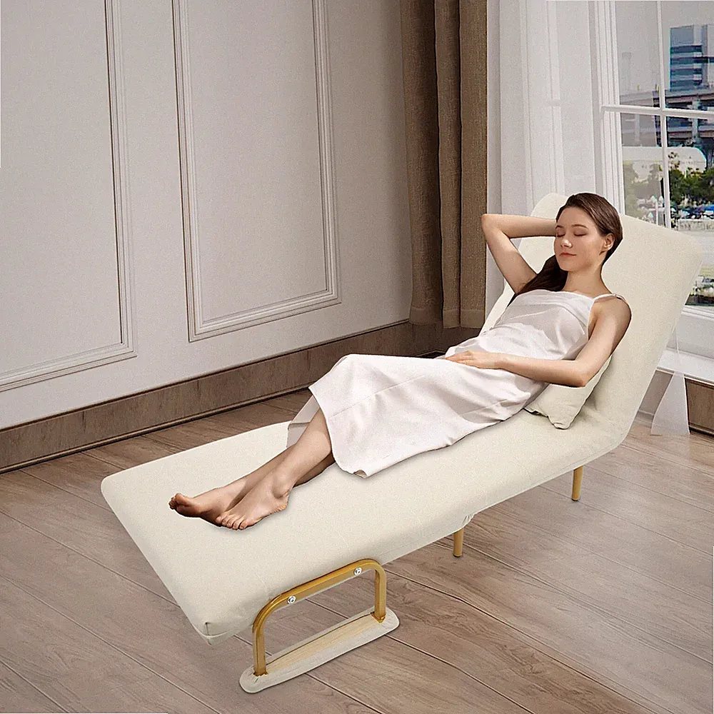 Compact 3-in-1 Convertible Sofa Bed Chair Grey - Foldable Recliner Sleeper