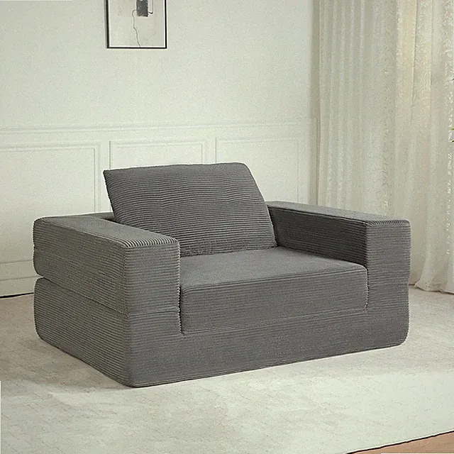 Compression Human Dog Sofa Bed for Adult & Pets,Modern Floor Couch With Pillow