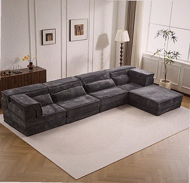 Compression Mahjong Sofa,Convertible Floor Sofa Bed,DIY Boneless Modular Section