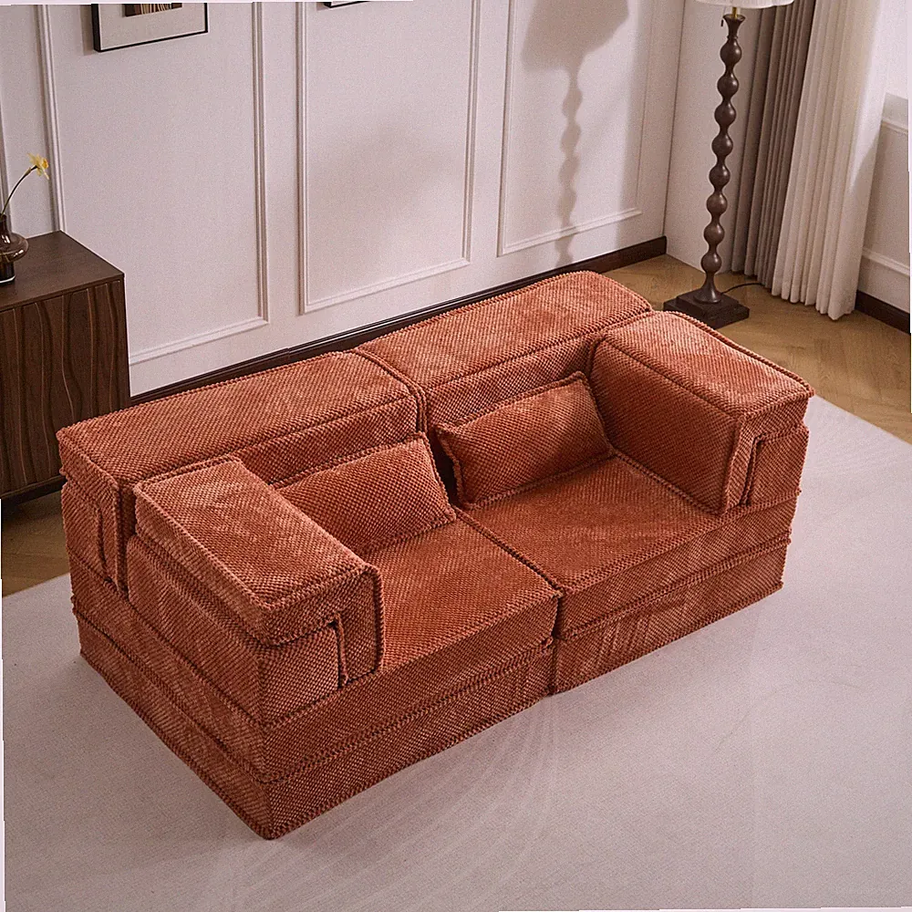 Compression Sofa,DIY Boneless Modular Sectional Sofa(Modern Oversized Loveseat,O