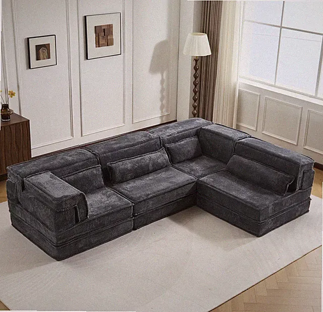 Compression Sofa,DIY Boneless Modular Sectional Sofa(Oversized 4 Seater