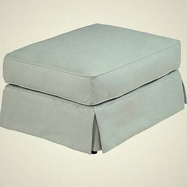 Configurable Horizon Ottoman in Aqua Blue - Stylish & Versatile Seating