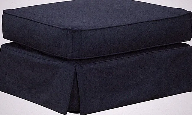 Configurable Navy Blue Horizon Ottoman for Stylish Living Spaces