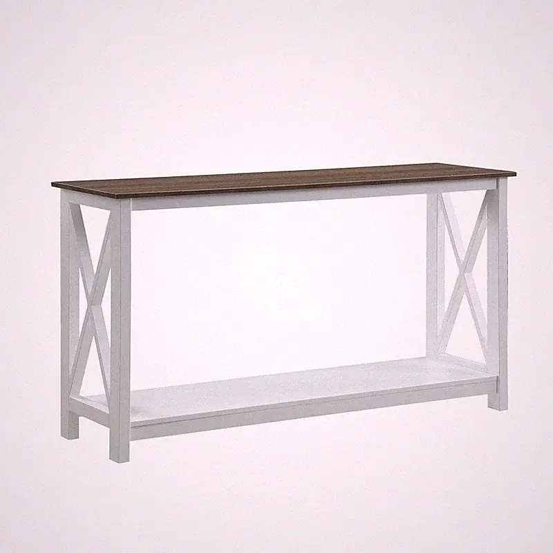 Convenience Concepts Oxford Console Table 39.5 - Sofa Table Storage Shelf