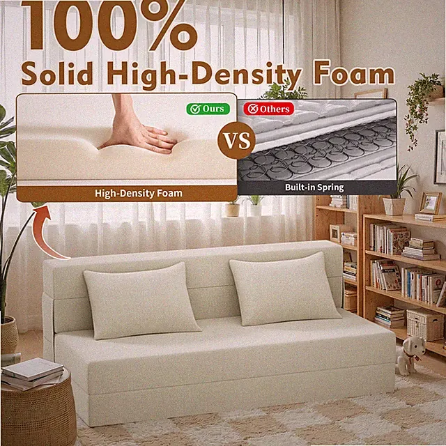 Convertible Folding Sofa Bed Folding Couch Floor Sofa Bedroom Boneless Sofa USA