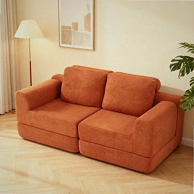 Convertible Folding Sofa Bed, Multi-Functional Sleeper Chair with Memory Foam an
