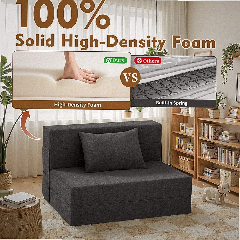 Convertible Folding Sofa Bed Pillow Folding Couch Boneless Sofa Soft Floor Sofa