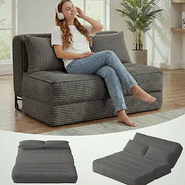 Convertible Folding Sofa Bed with Fixed Fre,Bonel Couch Loveseat