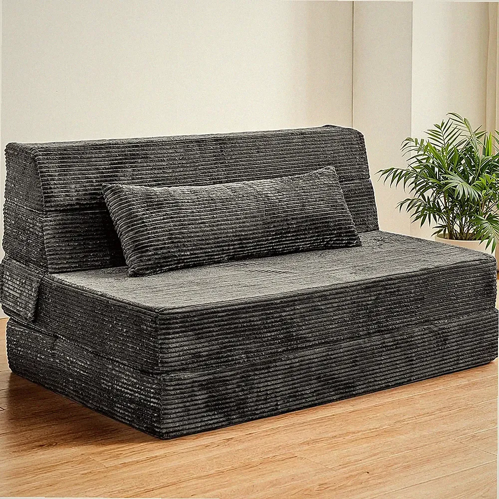 Convertible Folding Sofa Bed with Memory Foam for Living Room & Guest Use