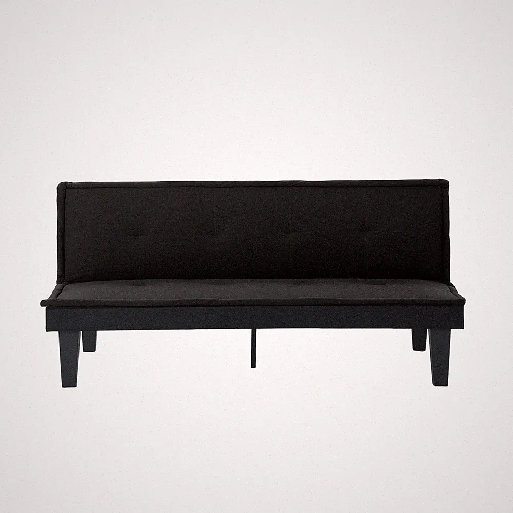 Convertible Futon Sofa Bed, 5 Adjustable Position Faux Suede 2 in 1 Foldable C