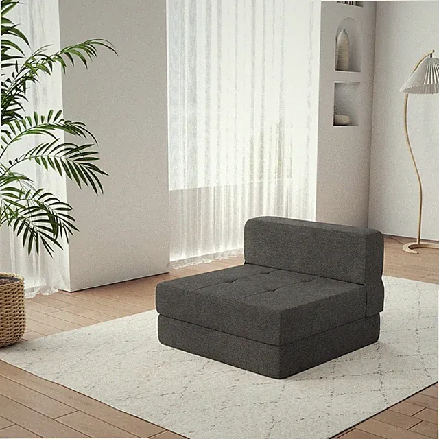 Convertible Memory Foam Couch Bed - Space-Saving Futon for Any Setting