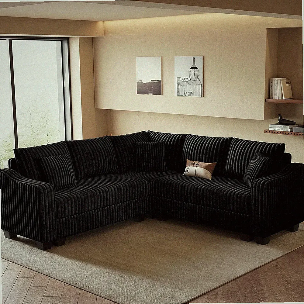 Convertible Sectional Couch with Chaise Corner Sectional Sofa L Shaped Couch Rev