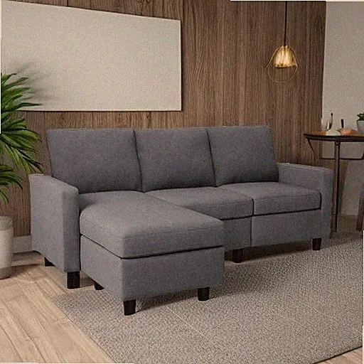 Convertible Sectional Sofa, L Shaped Couch w/Reversible Chaise for Small space