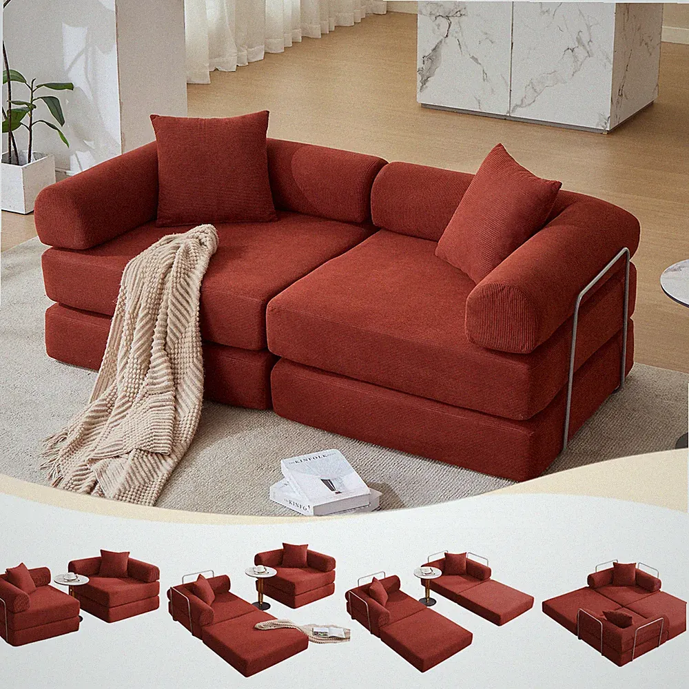 Convertible Sleeper Sofa Bed Folding Modular Mattress Couch Sofa for Apartment