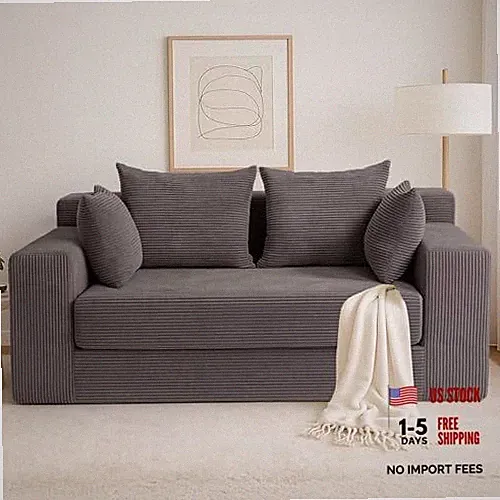 Convertible Sofa Bed, 3 in 1 Loveseat Folding Couch Bed Foldable - Boneless