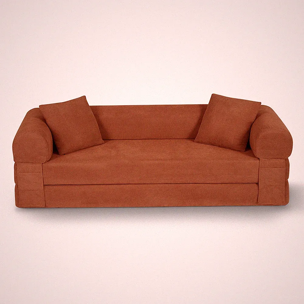 Convertible Sofa Bed Couch,80 Inch Boneless Couches for Living Room,Foldin