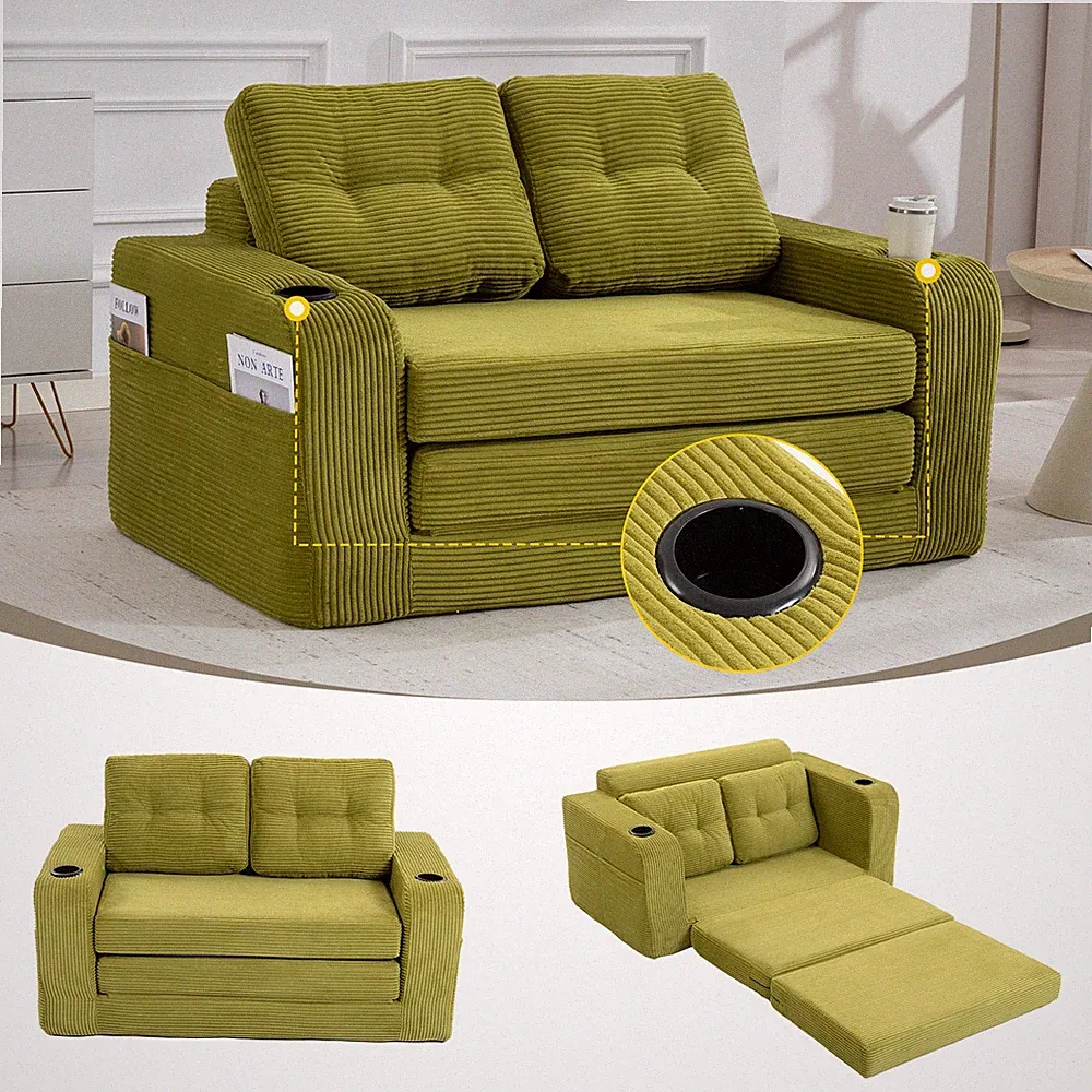 Convertible Sofa Bed,Expandable double Sofa Bed,2 in 1 Convertible Sofa Bed,Fo