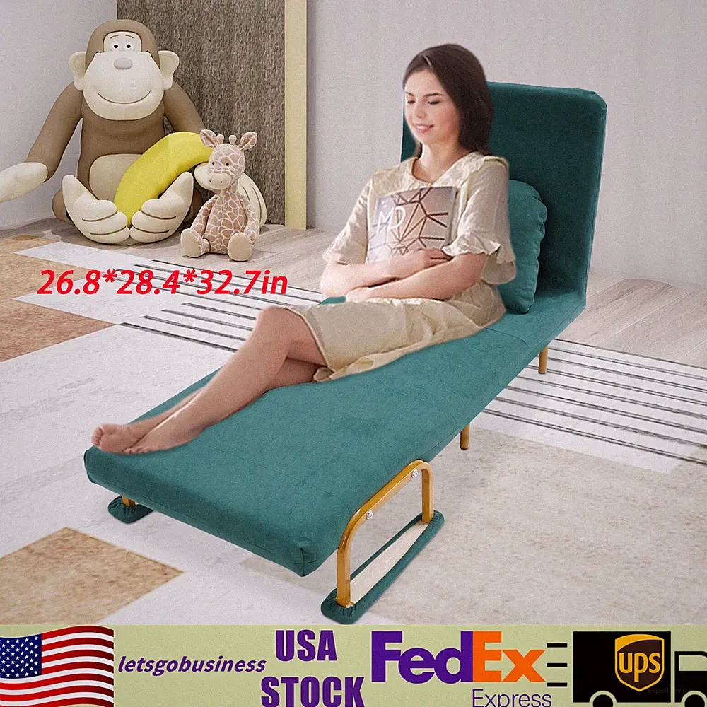 Convertible Sofa Bed Folding Arm Chair Sleeper Leisure Recliner Lounge Couch New