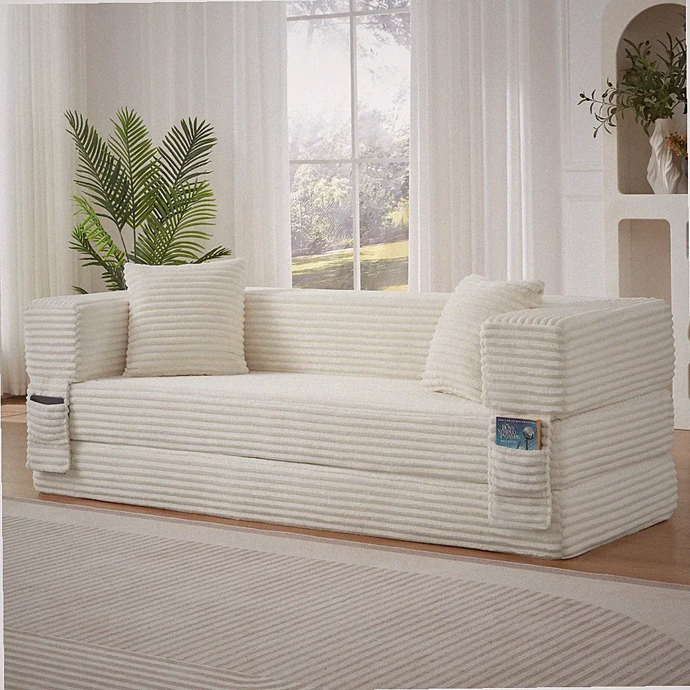 Convertible Sofa Bed for Small Spaces Futon Couch Foldable Mattress Apartments