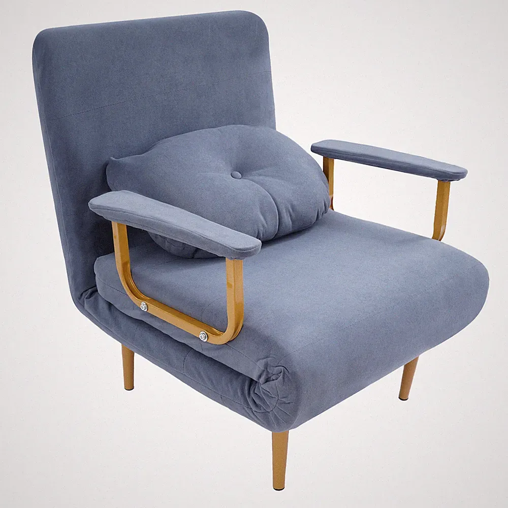 Convertible Sofa Bed Grey Sofa Chair Bed Floor Standing Folding Sofa Bed