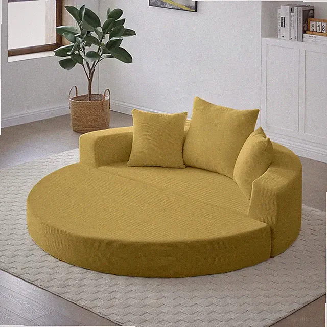 Convertible Sofa Bed Multi-functional Circular Adjustable Futon