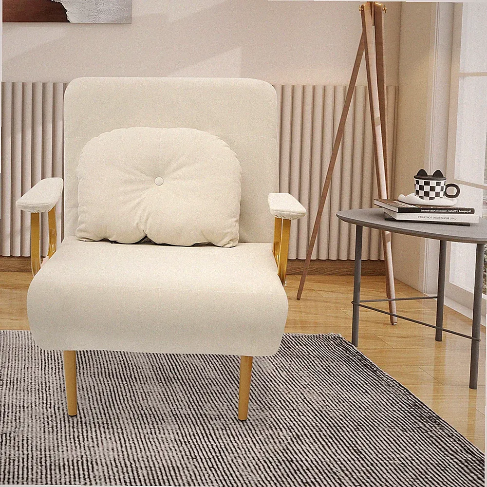 Convertible Sofa Bed Off-white Sofa Chair Bed Floor Standing Folding Sofa Bed